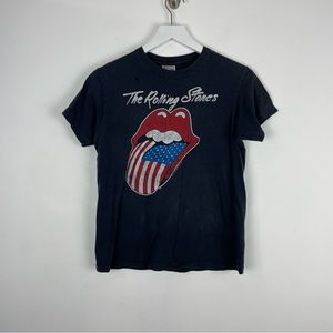 Vintage The Rolling Stones Shirt Raglan 1980s 80s mick jagger keith Size medium